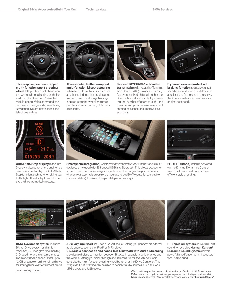 2015 BMW X1 Brochure Page 58